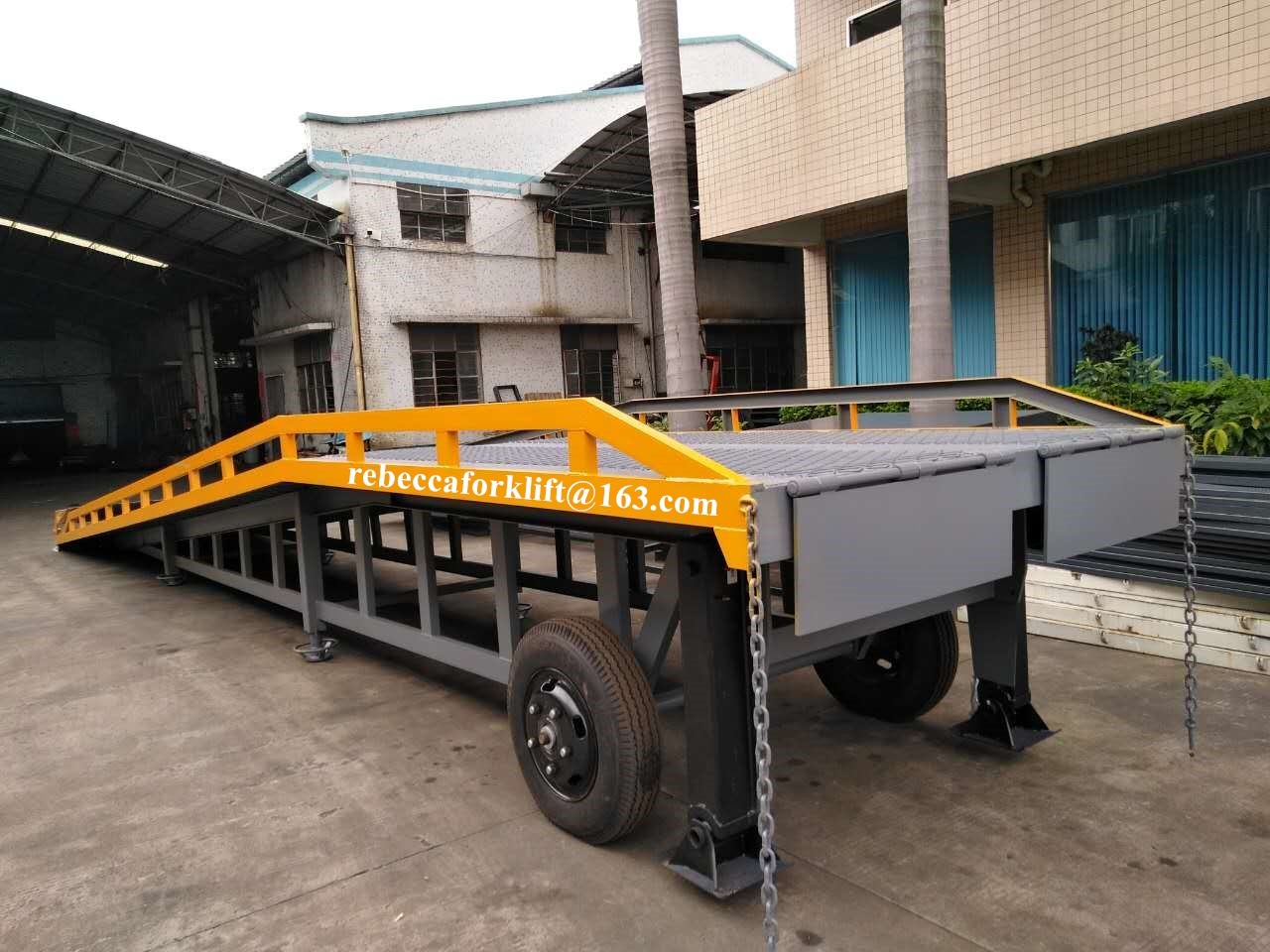 Mechanical Container Yard Ramp 8 Ton Convenient Maintenance Solid Structure