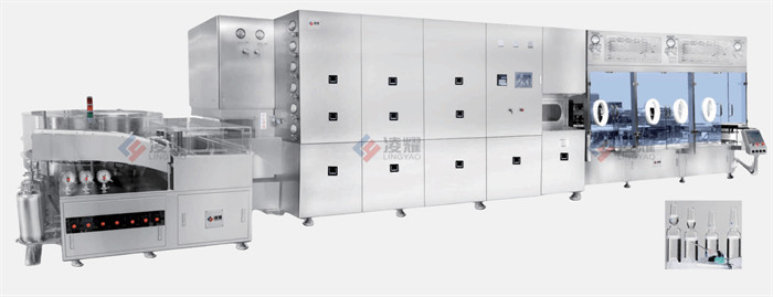 Medical Level Vials Ampoules Filling Line special for Pharmaceutical factories with Peristaltic Pump