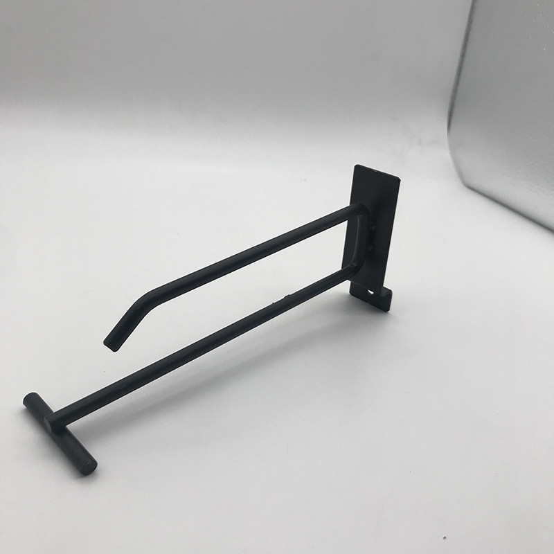 Euro Black Metal Pegboard Hooks Zinc coating OEM Iron Material