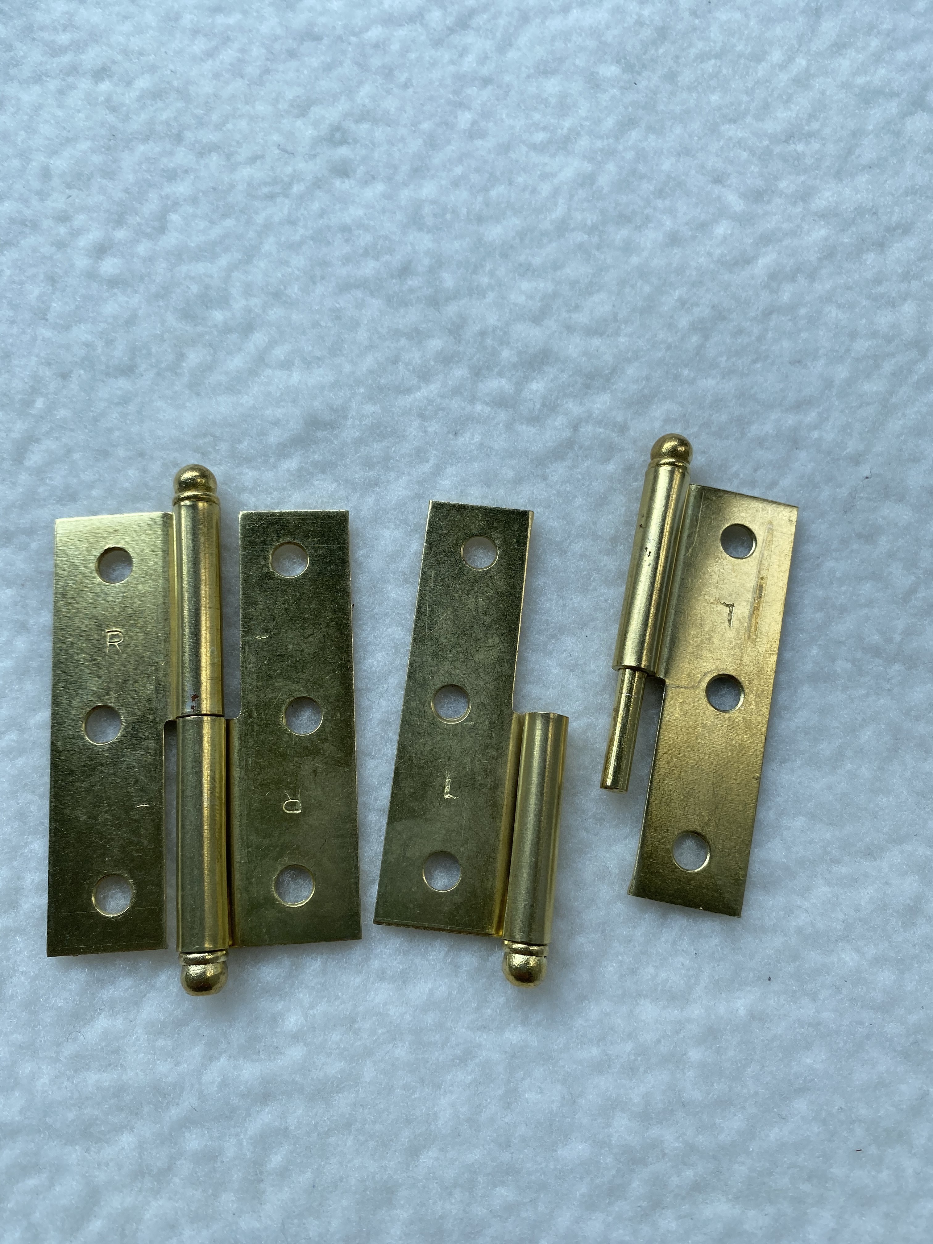 50x40mm H Cabinet Hinges Removable Gold Color Brass Color Ball Tip