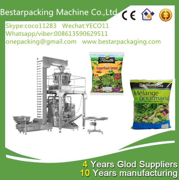 Automatic Fresh vegetables Packing Machine with metal detector machine &
