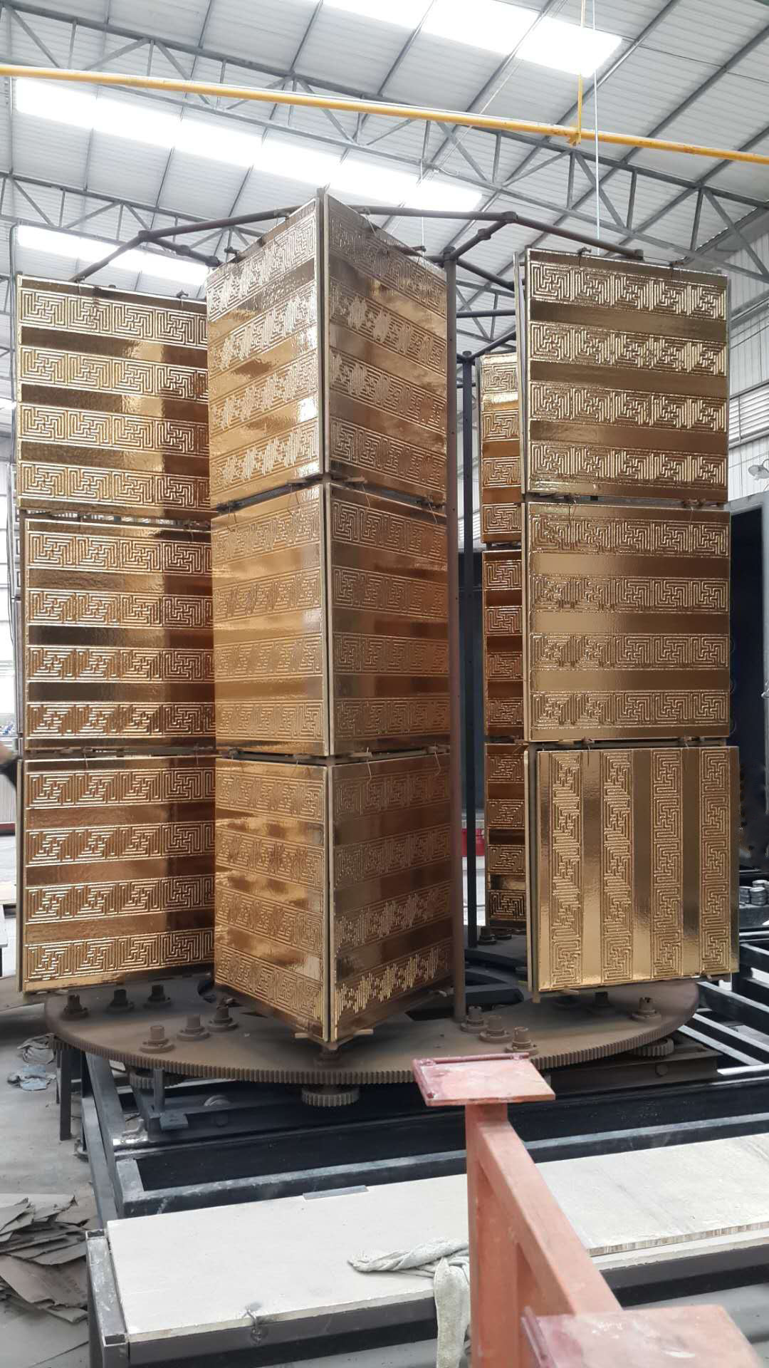 Ceramic Tile Titanium Gold PVD Coating Equipment / Ceramic Coating Machine