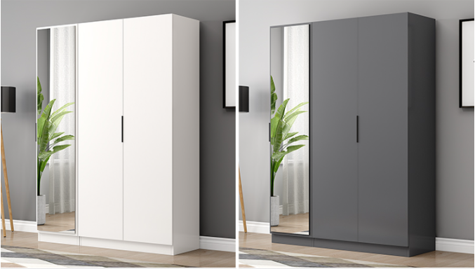 NO Folded YALIG Custom Simple Small Size Two Door Cabinet Clothing Room for Baby Closet Wardrobe Designs