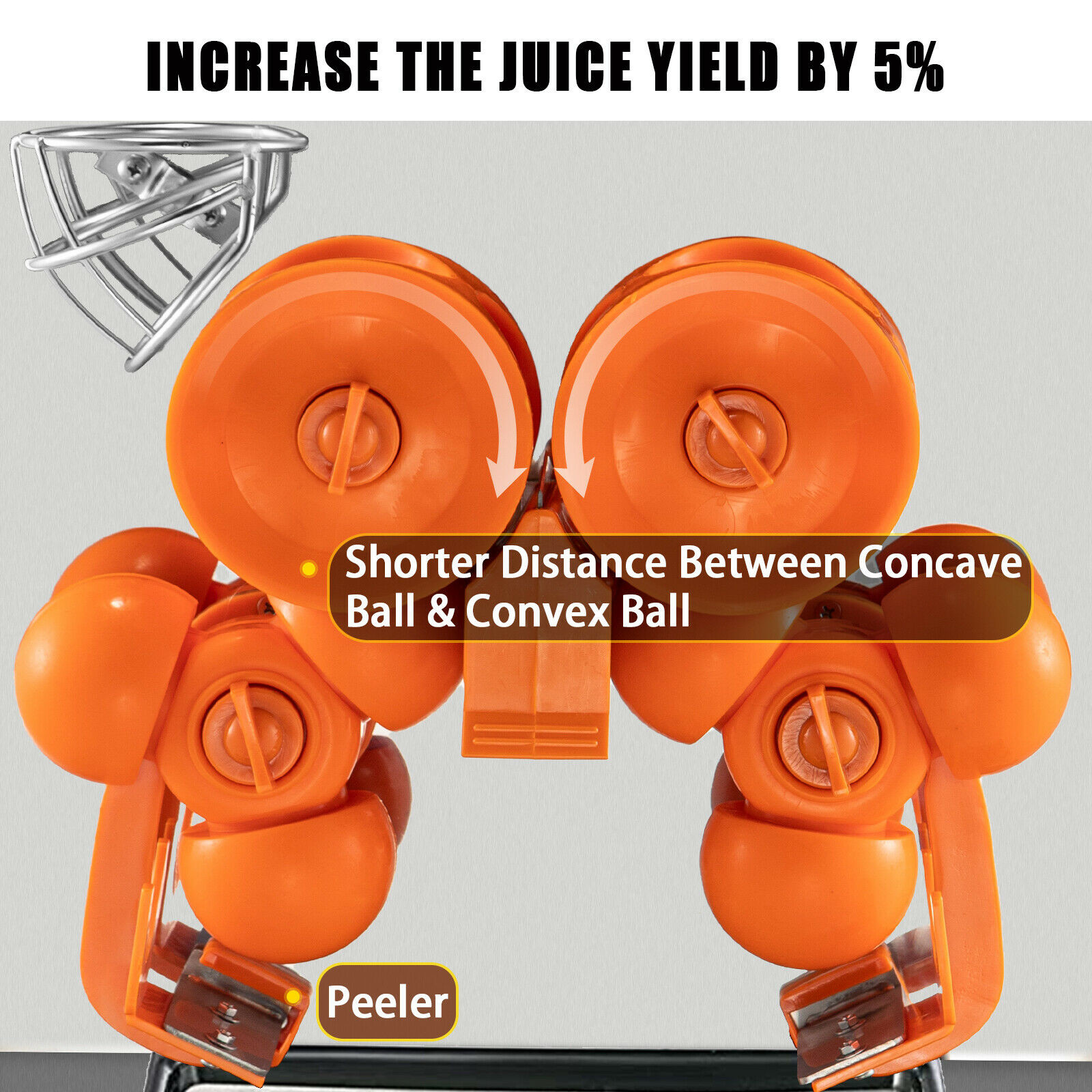 Mini Auto Orange Juicer Machine Commercial Stainless Steel For Bar