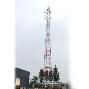 Triangular 5G Network Tubular Lattice Steel Towers