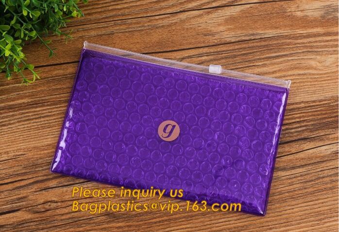 air mail metallic holographi rose gold bubble padded mailer / Zip lockkk bubble bag/ slider bubble bag,Holographic Factory