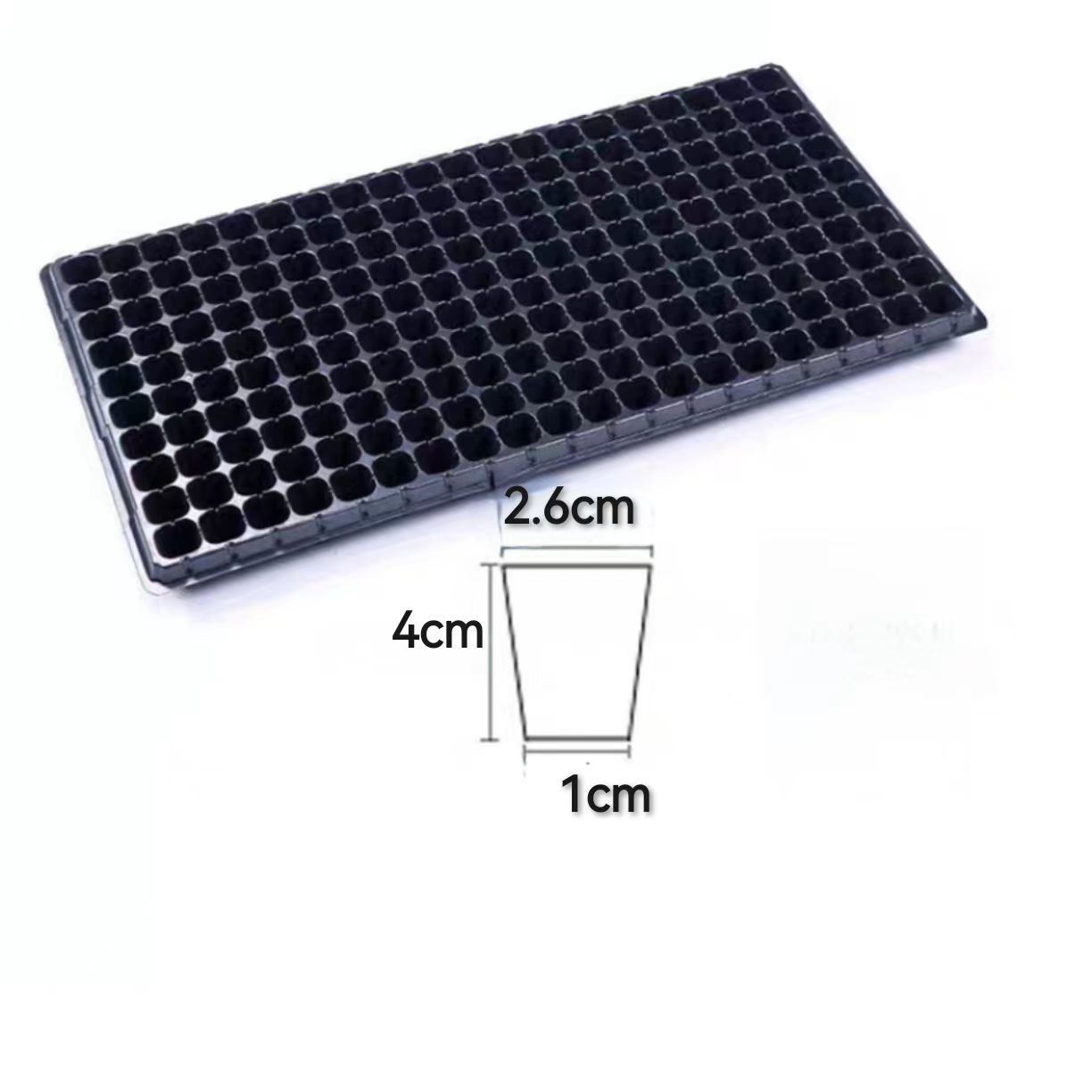 Agriculture 200 Cell Seedling Trays Plastic Garden Nursery Seedling Plastic Tray