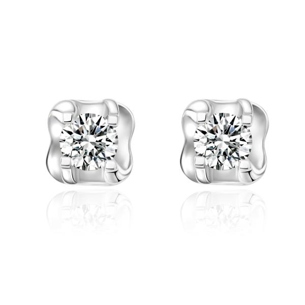 New Luxury Fashion Design 18k Lab Grown Diamond Earrings Jewelry for Women NGTC