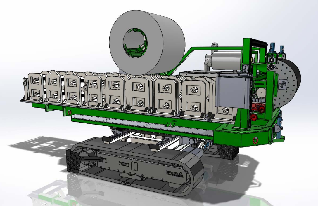 Car type standing seam machine