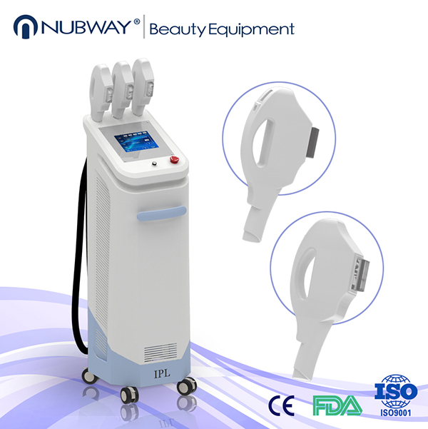 2018 newest best selling two handles multifunctional SHR IPL E-light hair removal machine