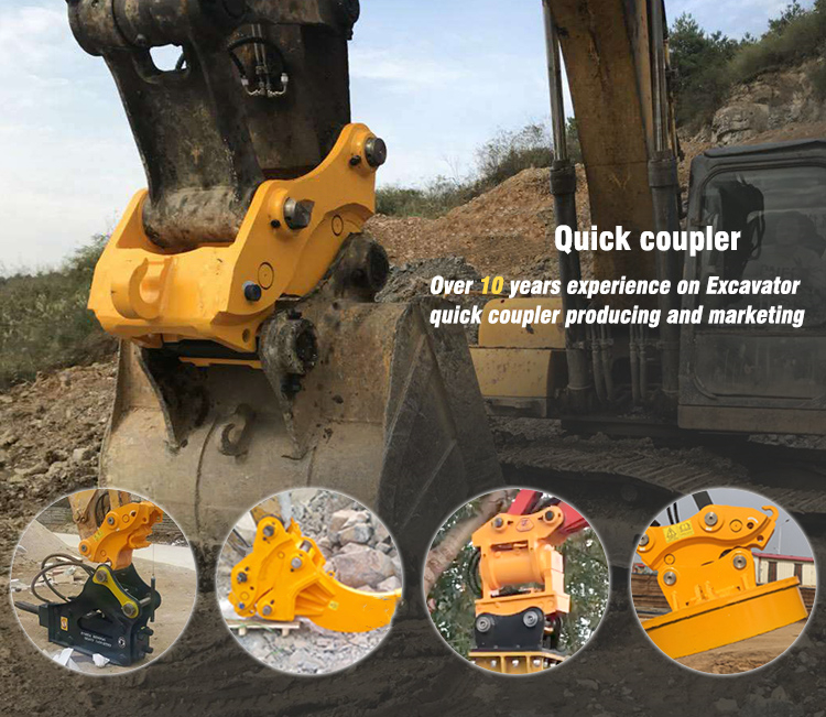 Excavator Mechanical Spare Parts Safety Hydraulic Quick Hitch Release Coupler