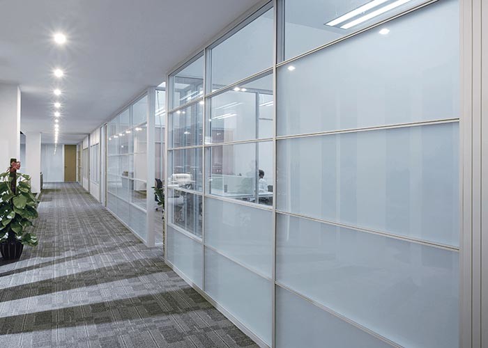 Glawall Partition 3mm Aluminum Frames Recycling Disassemble Glass Partition Wall 79 Series Good Price
