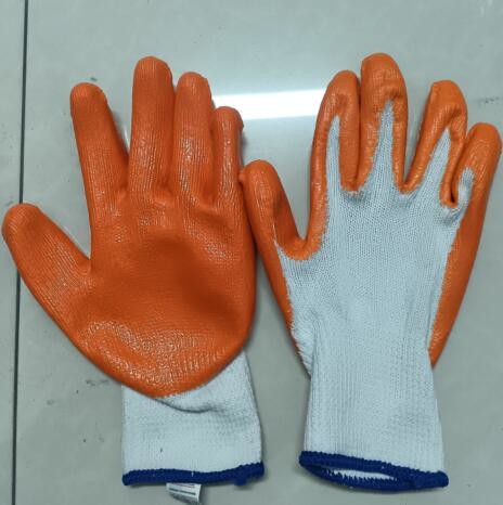 2 String Latex Industrial Gloves 10 Gauge Powder Coated Latex Gloves