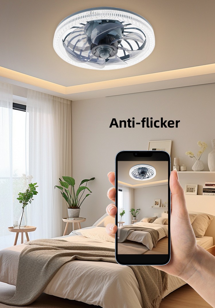 JYLIGHTING 30CM round ceiling lamp for indoor home lighting E27 remote control ceiling light bldc ceiling fan for home