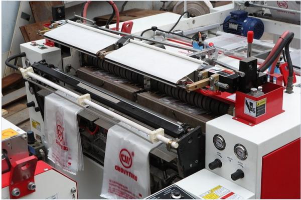 Fast Food Delivery T Shirt Bag Making Machine 250pcs/Min , Eco Friendly Plastic