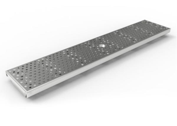No Noise Stainless Steel Trench Drains , Stainless Steel Stormwater Grates Low