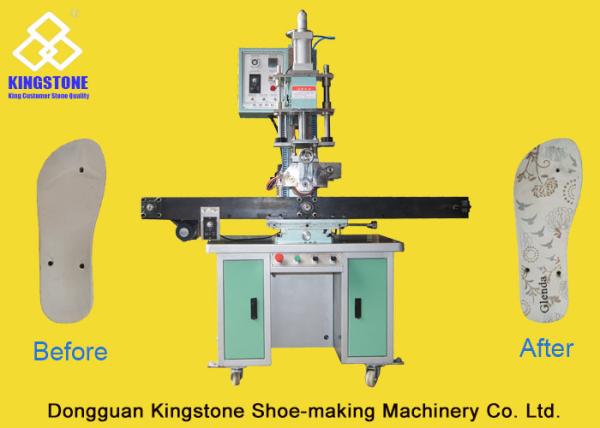 PVC EVA Slipper Printing Machine 2D Shoe Making Equipment 0.5-0.7 Bar Gas
