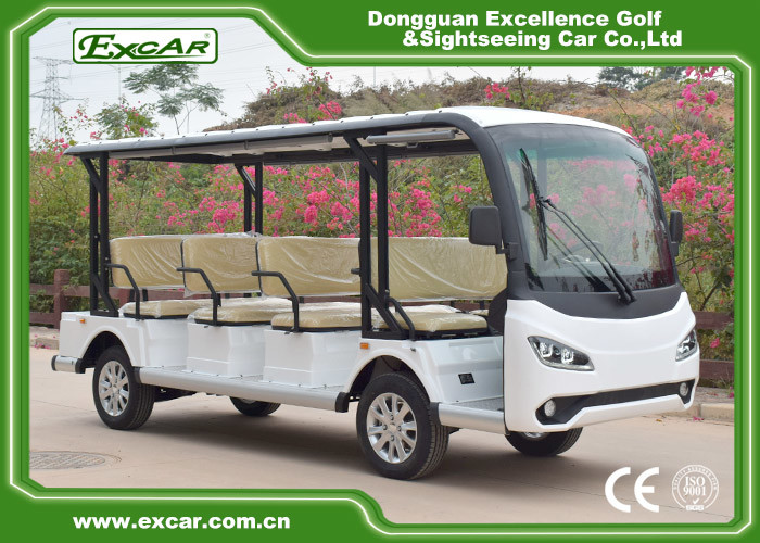 Silver 11 Seater Electric Sightseeing Bus 7.5KW KDS Motor 1 Year Warranty