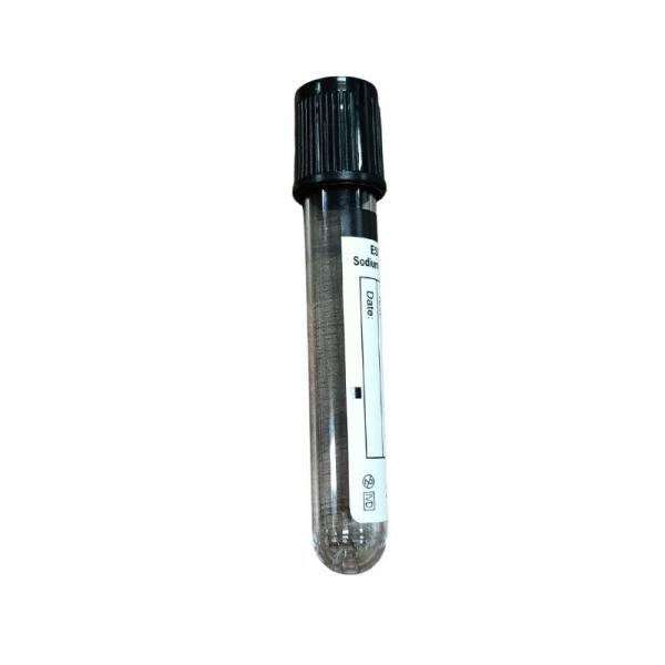 Black Top 3.8% Sodium Citrate Blood Tube ESR Hospital Laboratory Research Blood