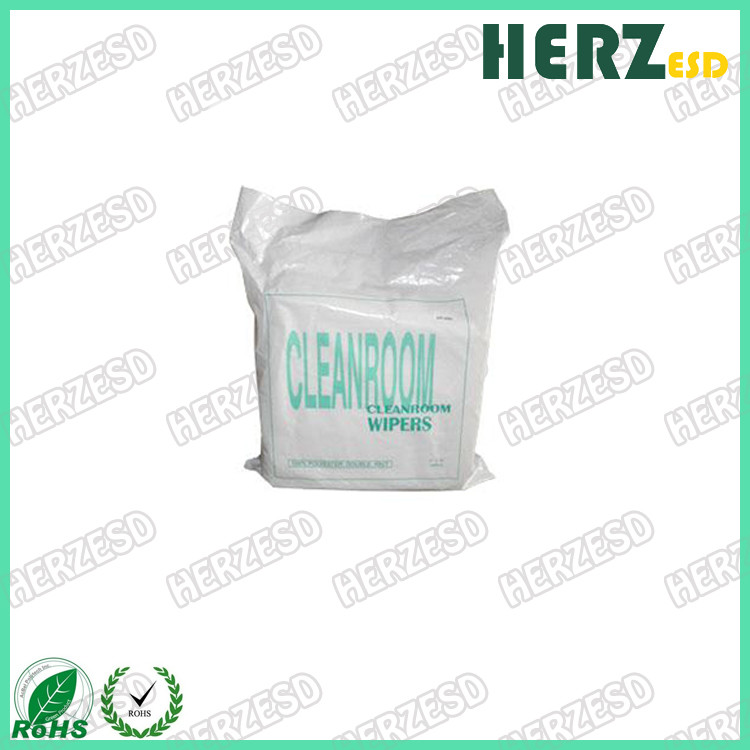 Dust Free Clean Room Wipes / Disposable Microfiber With Wipes Laser Sealed Cut Edge