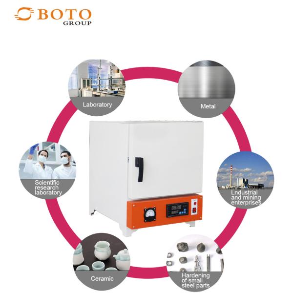 Double Platinum Rhodium Thermal Couple Electric Muffle Vacuum Furnace for