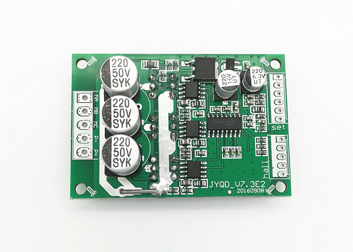 24V Brushless DC Motor Driver Hall Effect High Efficiency PWM Speed Control