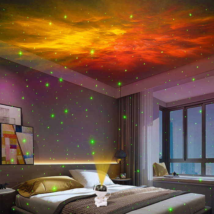 Bedroom Decor Space Star Projector 86x76x125mm Remote Control