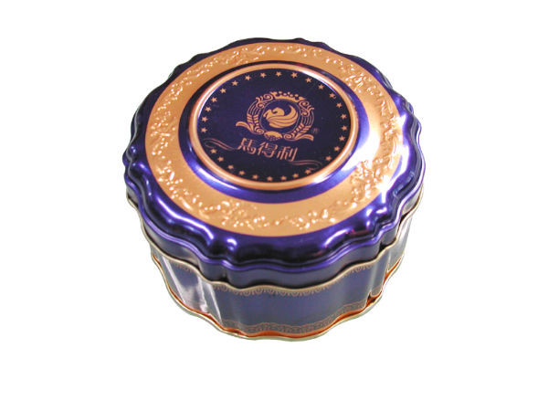 ISO9001 Cookie Tin Cans 750ml PMS Cookie Packaging Tins