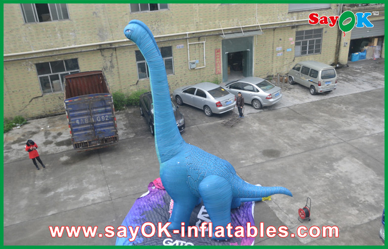Dinasour Inflatable Cartoon Characters Oxford Cloth For Advertising