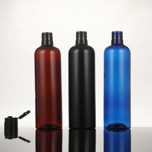 Customizable Clear Plastic Ointment Flasks With White / Custom Color Options