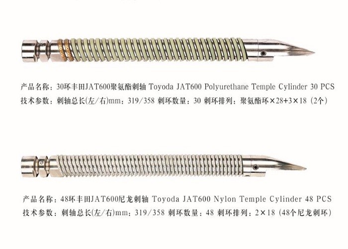 TOYOTA Temple Cylinder Weaving Loom Parts JAT500 JAT600 Rubber Roller Polyurethane Nylon