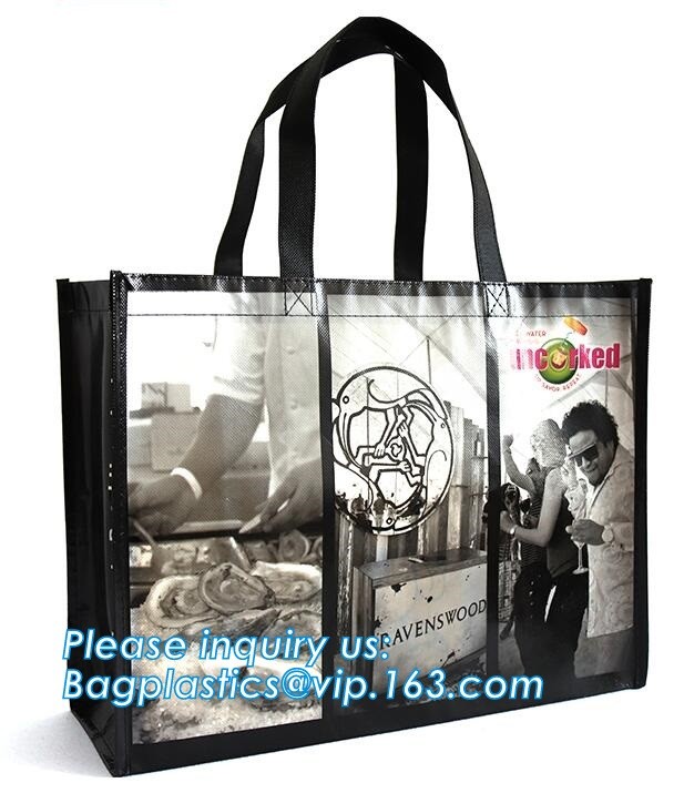 Wholesale factory custom fashion laminated non woven bag, Shopping printing fabric insulated foldable bag, custom pp non