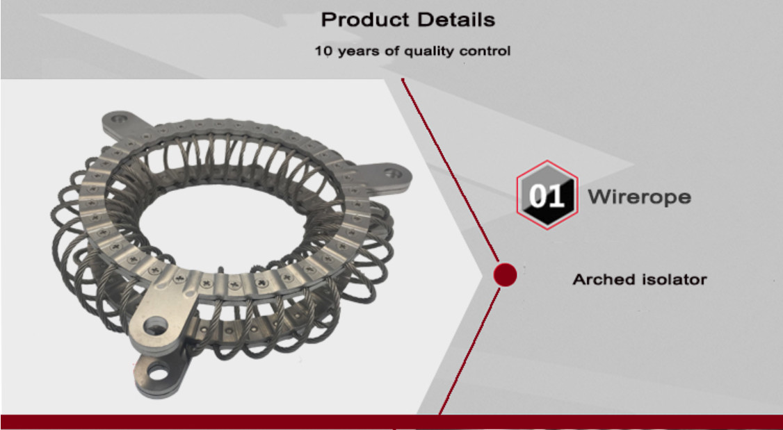 Ring stainless steel wire rope isolator/shock absorber Anti-noise Marine components instrument isolation