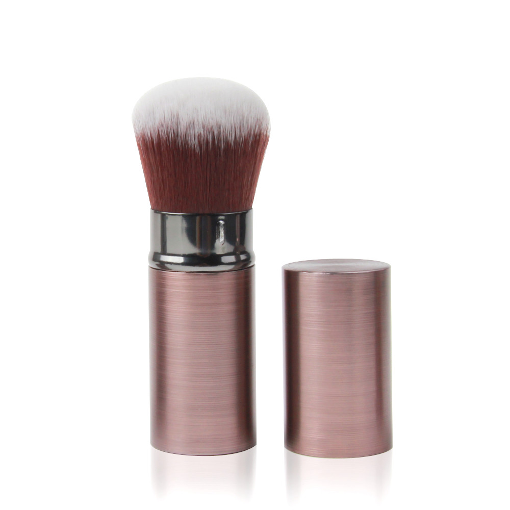 Portable Mineral Aluminium Ferrule Makeup Kabuki Brush