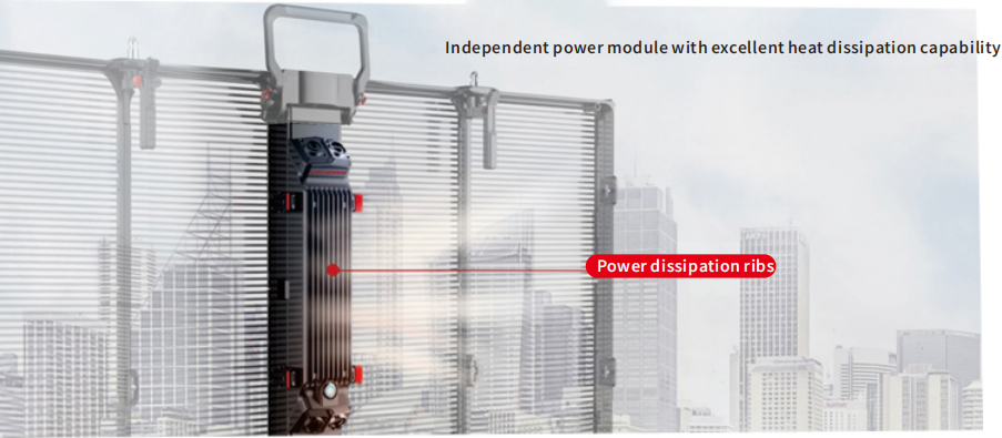 Outdoor Large Advertising LED Grille Screen Waterproof Transparent