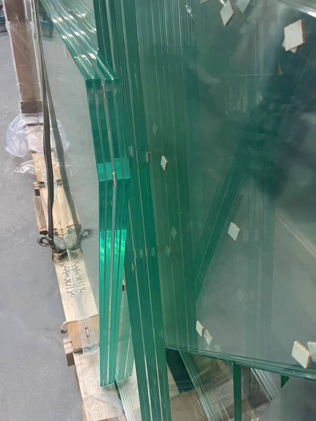 SGCC Laminated Tempered Glass 10MM EXTRA Clear Glass+1.52 SGP+10MM EXTRA Clear Glass Polish Around