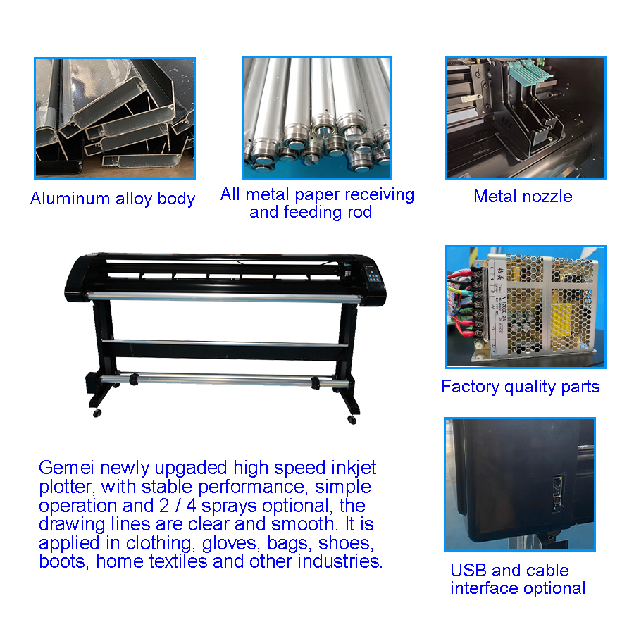 1900mm Print Dimension GM-L3 CNC Plotter for Apparel Textile Printing Production
