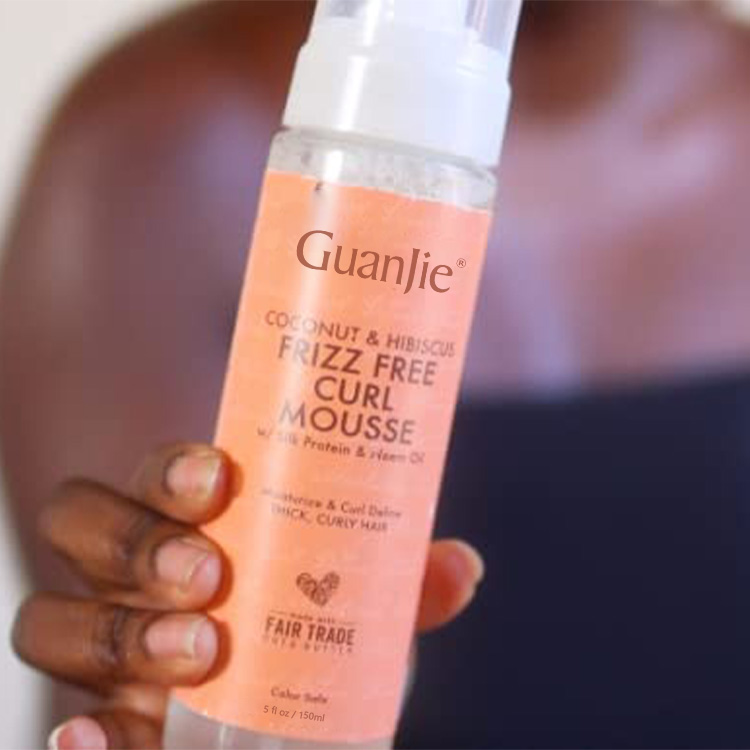 Non Greasy Formula Organic Hair Mousse For Curly Hair No Frizz No Flaking