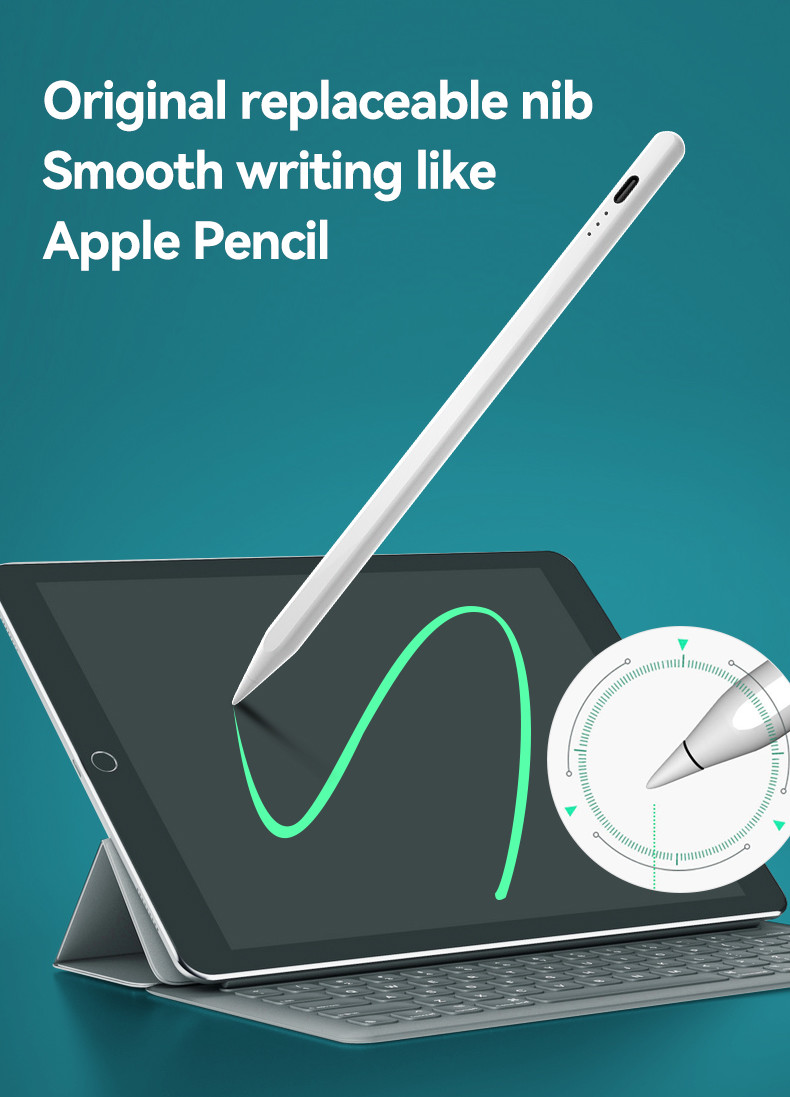 Column 14cm Silver Stylus Pen Compatible With IPad Pro / IPad Air / IPad Mini