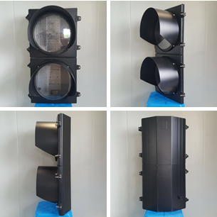 Aluminum Metal Housing Body Traffic Light 2-Flip Door Detachable Appearance 300MM