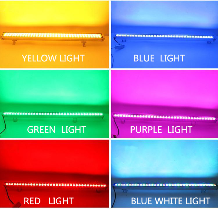 Dmx512 Architectural Wall Wash Lights Outdoor Working Light DC12V 36W RGB