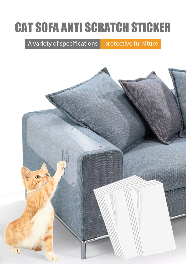 Pet Cat Training Scratching Guard Deterrent Furniture PVC Transparent Guard Protector