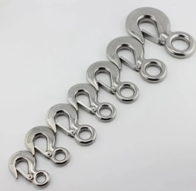 SS304/316 Us Type 320 A/C Safety Latch Crane Hook with POLISH Finish 0.5-3.0T Capacity