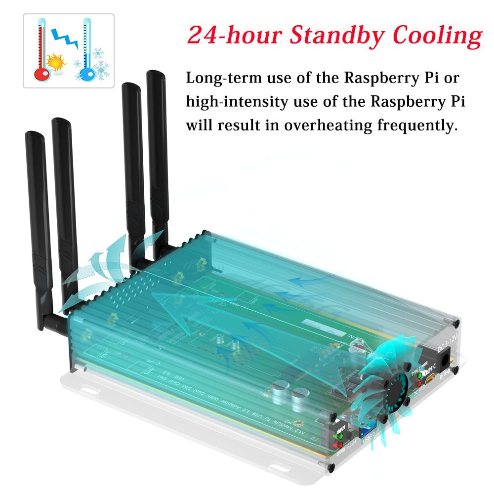 Wireless NGFF M.2 4G 5G Module To USB 3.0 Adapter Wifi Network Card For Desktop
