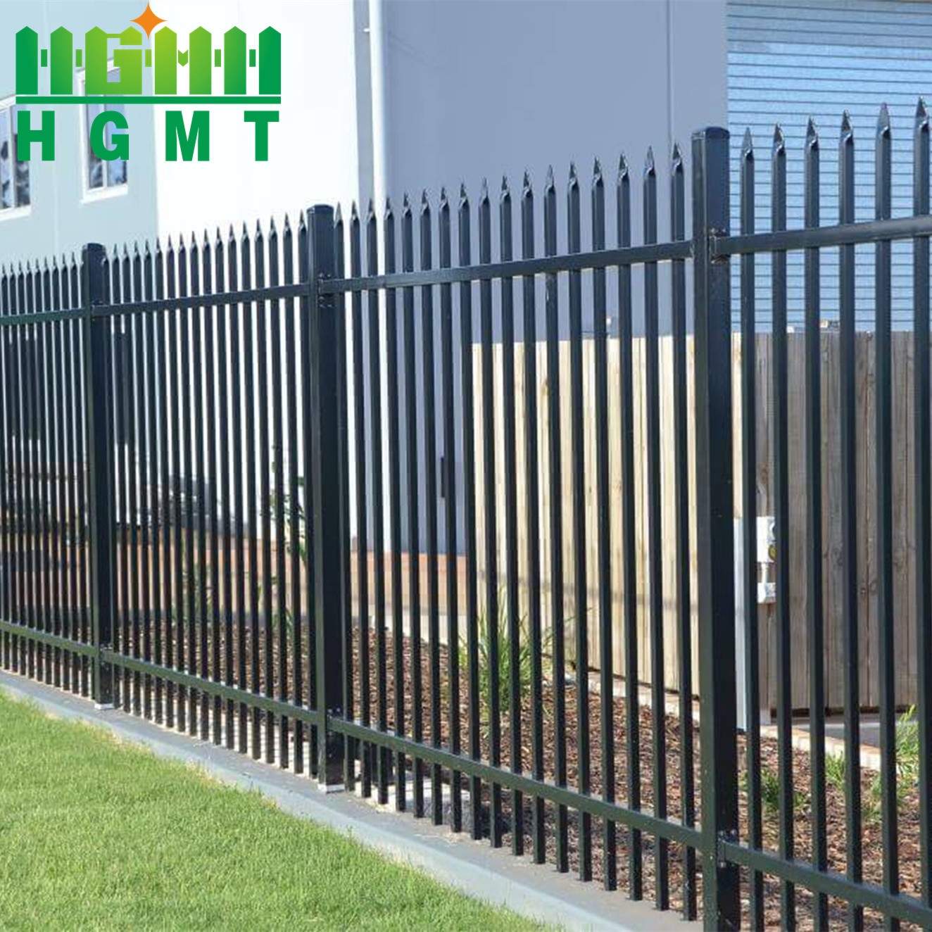 Elegant Exquisite Tubular Steel Fence Guardrail Custom Design Residential Garden Guardrail