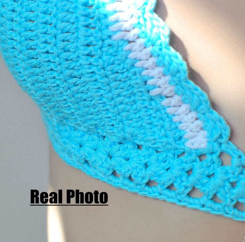 underwear underwear, Bikini swim suit, Navy Crochet Swimwear Beachwear Bikini Bikini