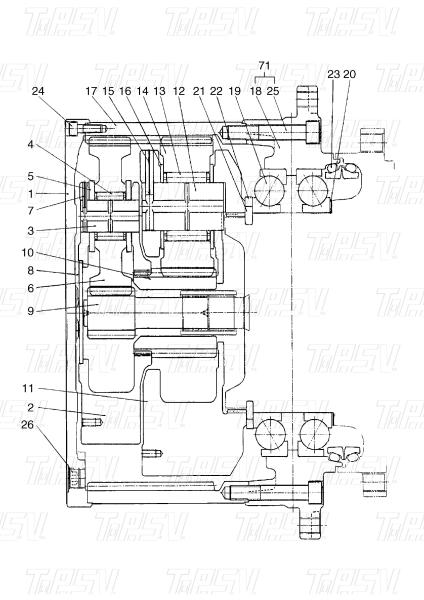 Planetary 401-00005A DX420 Excavator Travel Drive Catalog with Hydraulic Swing