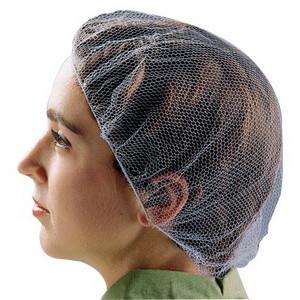Quality Disposable Food Preparation Hair Nets , Cleanroom Disposable Hair Nets Food Service  for sale