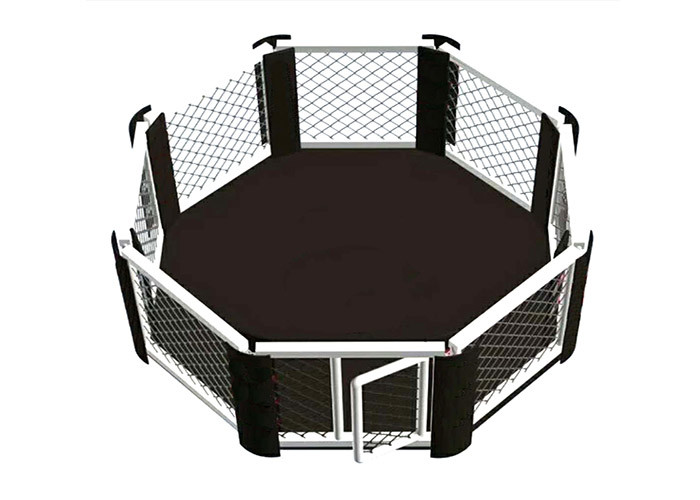 Octagon / Hexagon Mma Rings And Cages , Mma Floor Cage With 1/2 Door