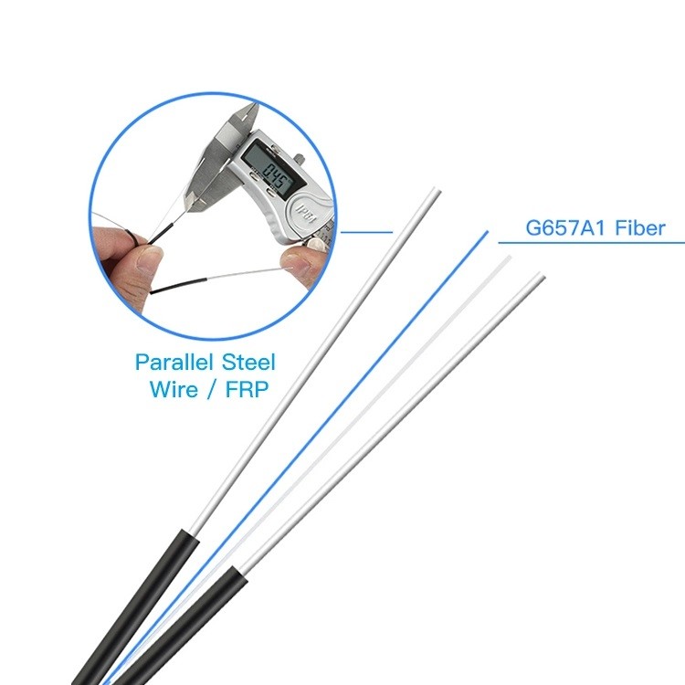 GJYXCH GJYXFCH FTTH Fiber Optic Drop 1 2 4 Core G657A Outdoor Aerial Wire